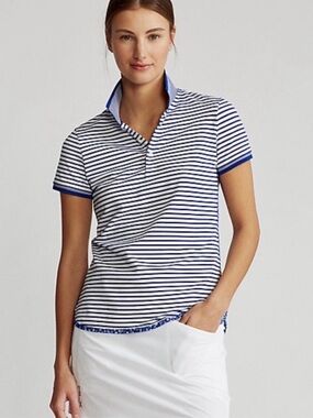 NWT Ralph Lauren Golf Tailored Fit Striped Polo